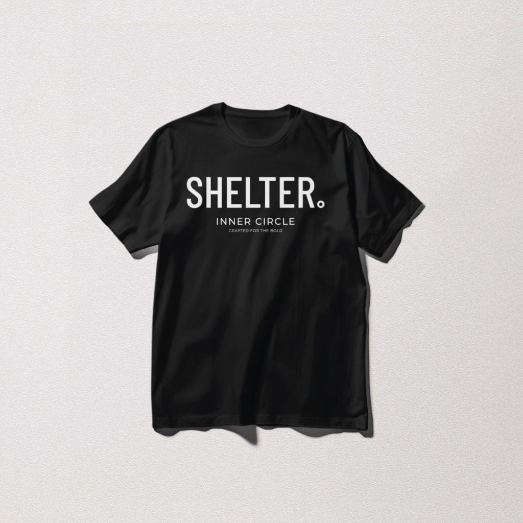 Shelter Orgin T-Shirt - Deep Black